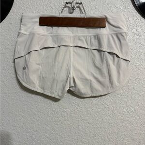 Women's White Athletic Shorts Lulu lemon